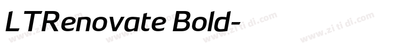 LTRenovate Bold字体转换